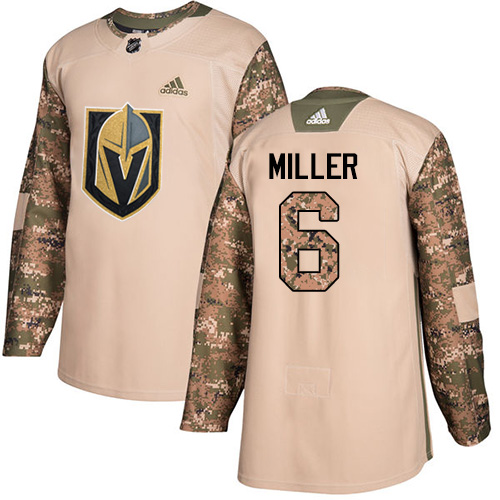 Adidas Golden Knights #6 Colin Miller Camo Authentic Veterans Day Stitched NHL Jersey